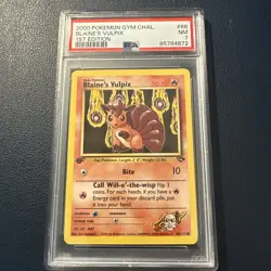 2000 Pokemon Gym Challenge Blaine’s Vulpix 1st Edition #66 NM PSA 7 - Image 1