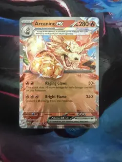 Pokemon Arcanine ex 032/198 SV01 Scarlet & Violet Double Rare Full Art Holo - Image 1