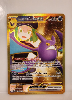 Pokemon TCG Team Rocket's Crobat ex 242/182 Destined Rivals Holo NM - Image 1