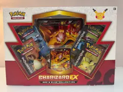 Pokemon Charizard EX Red & Blue Collection Box, Factory Sealed - Image 1