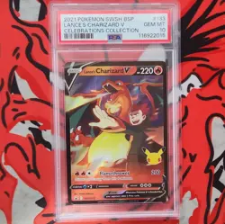 Pokemon TCG Lance's Charizard V SWSH133 Holo Promo PSA 10 2021 English - Image 1