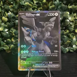 Pokemon TCG Zekrom ex 172/086 Black White Rare Full Art Holo Near Mint - Image 1