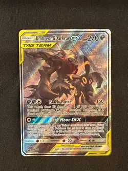 2020 Pokemon TCG Sun & Moon Black Star Promo Umbreon & Darkrai GX SM241 - NM- - Image 1