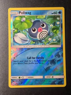 Poliwag 37/214 NM Unbroken Bonds Common Pokemon Reverse Holo - Image 1