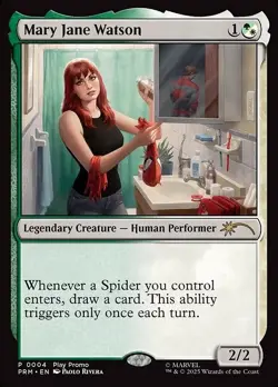 FOIL PRESALE MARY JANE WATSON Marvel's Spider-man SPM Magic MTG MINT CARD - Image 1
