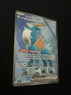 Cobalion ex 103/86 Full Art Double Ultra Rare Pokemon Chaos Rising ME04 NM - Image 3