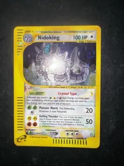 Pokemon Nidoking Crystal 150/147 Aquapolis Holo ENG - No Charizard Gold Star - Image 1