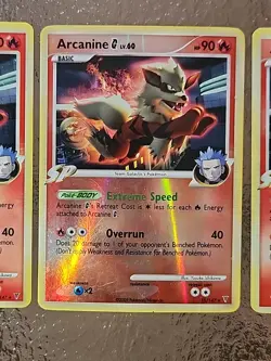 Pokemon TCG 3X Arcanine 15/147 Supreme Victors Holo & Reverse Holo Rare 2009 - Image 3