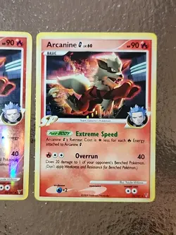 Pokemon TCG 3X Arcanine 15/147 Supreme Victors Holo & Reverse Holo Rare 2009 - Image 4