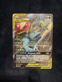Celebi & Venusaur GX Tag Team SM167 Black Star Promo - Pokemon TCG Near Mint - Image 1