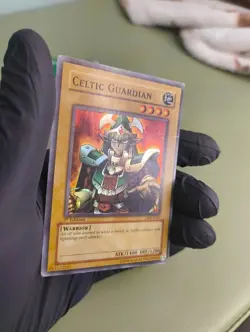 Vintage Yugioh - Celtic Guardian LOB-E005 Super Rare - MP - 1st Edition - Image 2