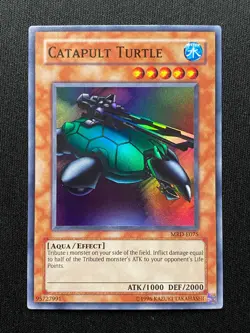 Yu-Gi-Oh! TCG Catapult Turtle Metal Raiders MRD-E075 Unlimited Super Rare LP - Image 1