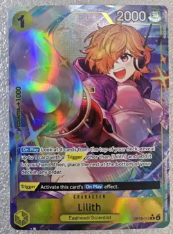 Lilith Alt Art OP13-113 Carrying On His Will One Piece TCG NM ENGLISH - Image 1