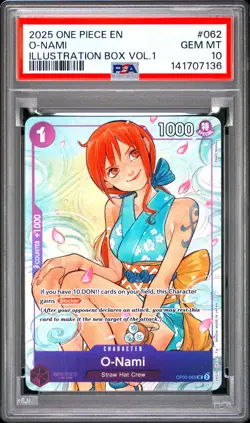 O-Nami PSA10 2025 One Piece Promos Illustration Box Vol.1 #062 - Image 1