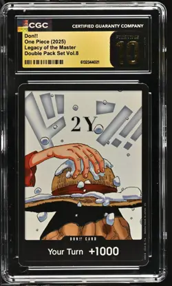 One Piece Legacy of the Master Double Pack Set Vol 8 Don!! (2Y) CGC 10 Pristine - Image 1