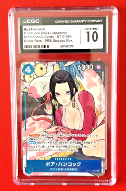 CGC GEM Mint 10 JAPANESE ONE Piece Boa Hancock ST17-004 PRB Storage Box - Image 1