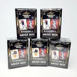 Leaf 2023 Trinity Baseball Trading Cards - Lot of 5 New Sealed Mega Boxes - Image 1
