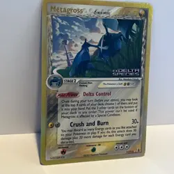Pokemon Metagross Reverse Holo Stamped EX Delta Species Card 11/113 DS - Image 2