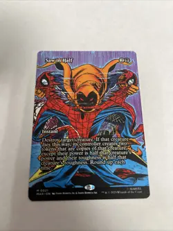 Saw In Half Borderless Nonfoil Card #0021 MTG - Image 1