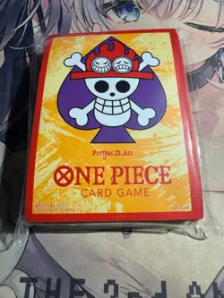 BANDAI ONE PIECE CARD GAME - Card Sleeve Protector Premium Portgas D. Ace 70 pcs - Image 1