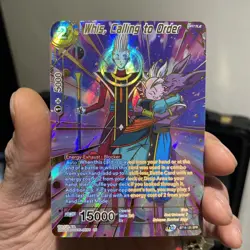 Whis calling to order bt16-131 spr Dragon Ball Super Card realm of gods psa bgs - Image 1