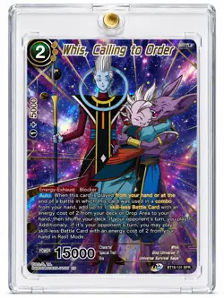Whis calling to order bt16-131 spr Dragon Ball Super Card realm of gods psa bgs - Image 2