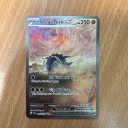 Pokemon TCG Great Tusk EX 246/198 Scarlet Violet Base Card Set - Near Mint - Image 1