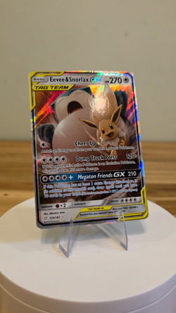 Pokemon TCG: Eevee & Snorlax GX 120/181 Sm-Team Up Holo Near Mint Holo Card - Image 2