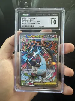 Mega Charizard X ex EX 023 Me: Mega Evolution Promo Holo Pokemon TCG Card - Image 1