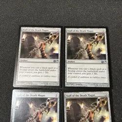 Staff of the Death Magus Magic The Gathering Mtg Artifact M14 M15 Card 4 - Image 2