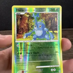 Heracross 28/130 Reverse Holo Diamond & Pearl Base Pokemon Card Rare - Image 2