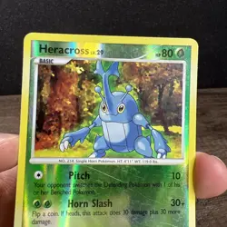 Heracross 28/130 Reverse Holo Diamond & Pearl Base Pokemon Card Rare - Image 3