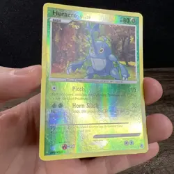 Heracross 28/130 Reverse Holo Diamond & Pearl Base Pokemon Card Rare - Image 5