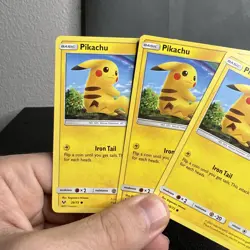 Pikachu 28/83 Shining Legends Pokemon Card Non-Holo 3 - Image 3