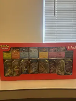 Pokemon Prismatic Evolutions 8 Mini-Tins w Promo Cards Costco (IN HAND) - Image 1