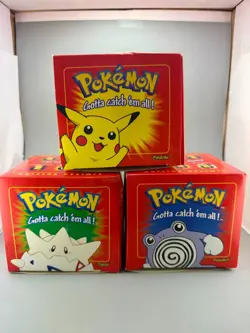 Vintage 1999 Burger King Pokemon 23K Gold Cards Set of 3 SEALED Pokeball - Image 1