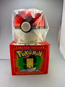 Vintage 1999 Burger King Pokemon 23K Gold Cards Set of 3 SEALED Pokeball - Image 2