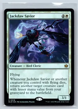 JACKDAW SAVIOR 18 RARE BLOOMBURROW MAGIC: THE GATHERING FOIL NM - Image 1