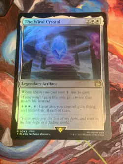 MTG Magic: The Gathering - Final Fantasy - THE WIND CRYSTAL Legendary Foil Mint - Image 1