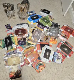 MTG Empty Booster Boxes Lot of 42. (Disassembled for shipping) Magic Gathering. - Image 1
