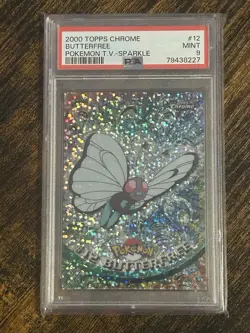 Butterfree - Topps Chrome - Sparkle PSA 9 - 2000 Pokemon #12 Low Pop - Image 1