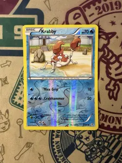 Krabby 21/83 XY Generations Reverse Holo Pokemon Card English - Image 3