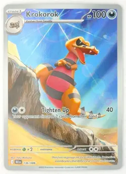 Krokorok Illustration Rare 136 Black Bolt Pokemon TCG - Image 1