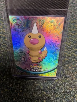 1999 Topps Pokemon Weedle #13 Blue Label Holo TV Animation NM Foil - Image 1
