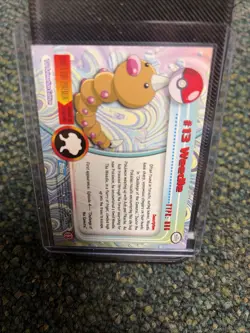 1999 Topps Pokemon Weedle #13 Blue Label Holo TV Animation NM Foil - Image 2
