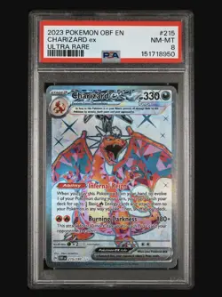 2023 POKEMON OBF EN-OBSIDIAN FLAMES| ULTRA RARE CHARIZARD EX #215 - Image 1