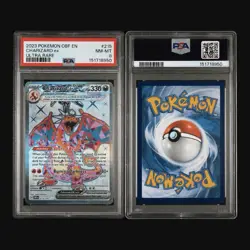 2023 POKEMON OBF EN-OBSIDIAN FLAMES| ULTRA RARE CHARIZARD EX #215 - Image 3