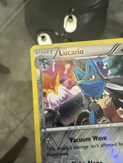 Lucario 63/124 NM Rare Reverse Holo Fates Collide 2016 Pokemon TCG - Image 2
