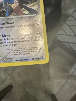Lucario 63/124 NM Rare Reverse Holo Fates Collide 2016 Pokemon TCG - Image 4