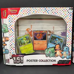3x Pokemon 151 Poster Collection- Poster & Promos OPEN BOX - Image 4